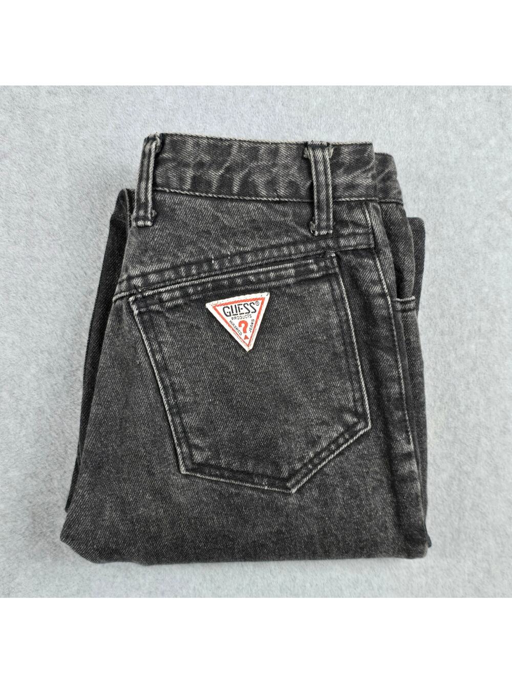 Vintage Georges Marciano for Guess Womens 28x30 Black Mom Fit Jeans Style 15050